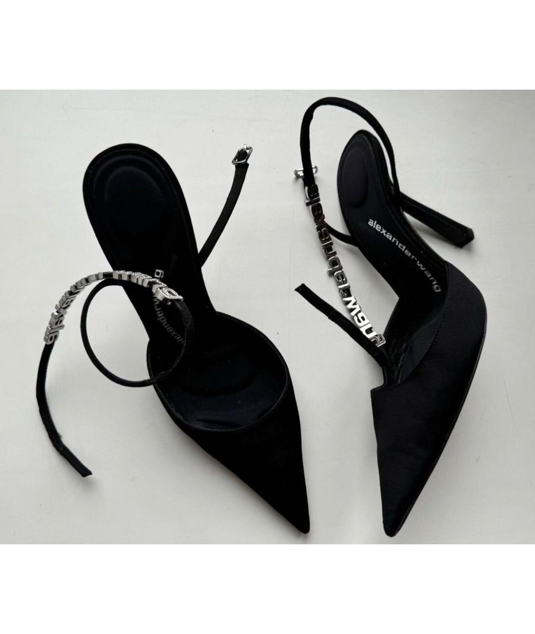 ALEXANDER WANG Черные текстильные туфли, фото 8