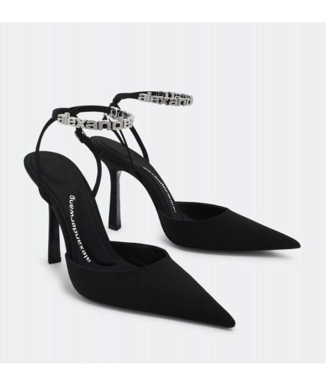 ALEXANDER WANG Черные текстильные туфли, фото 9