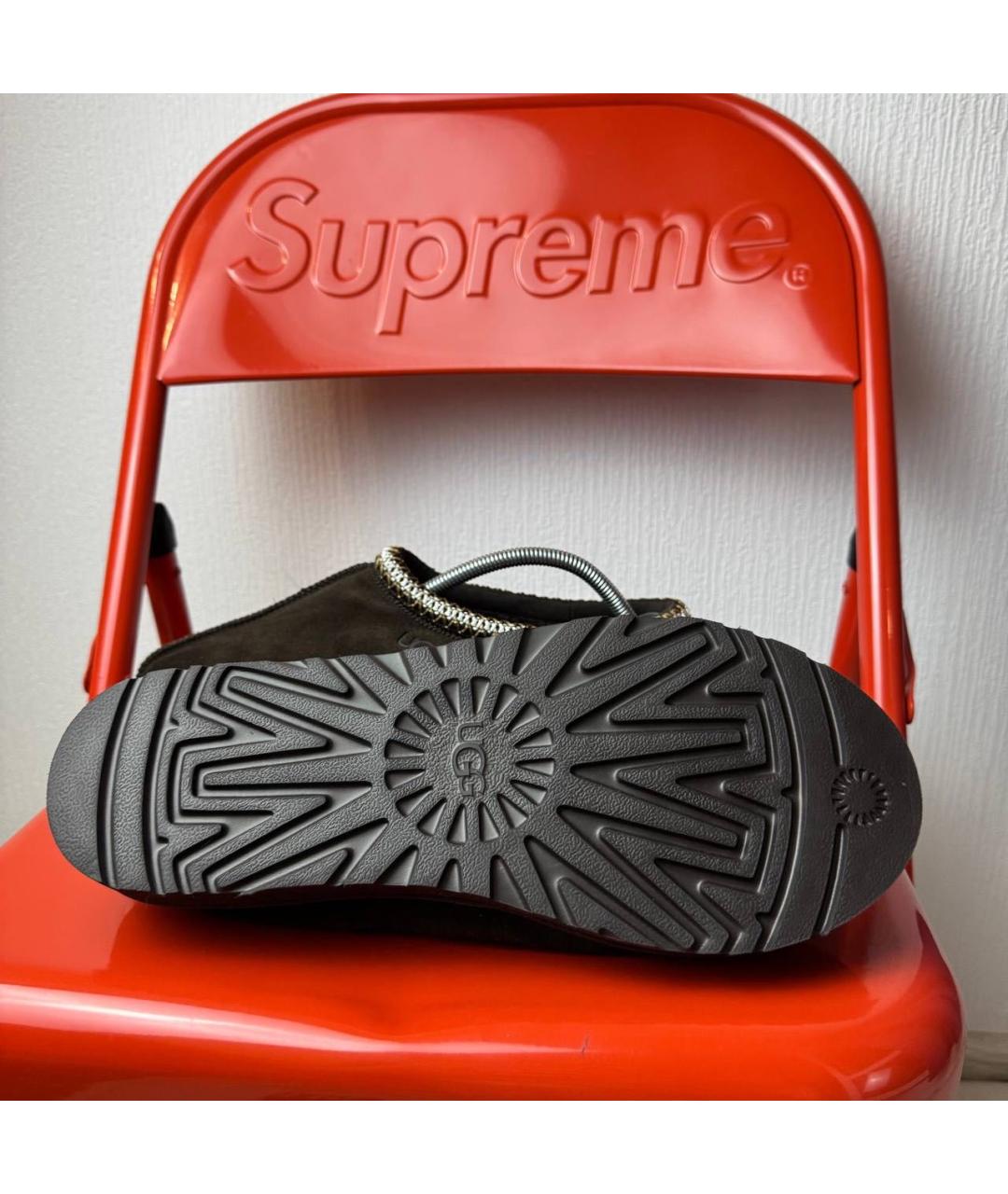 UGG AUSTRALIA Коричневые замшевые низкие ботинки, фото 5