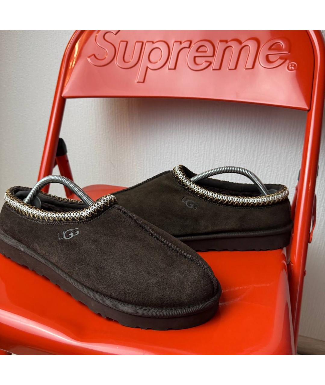 UGG AUSTRALIA Коричневые замшевые низкие ботинки, фото 2