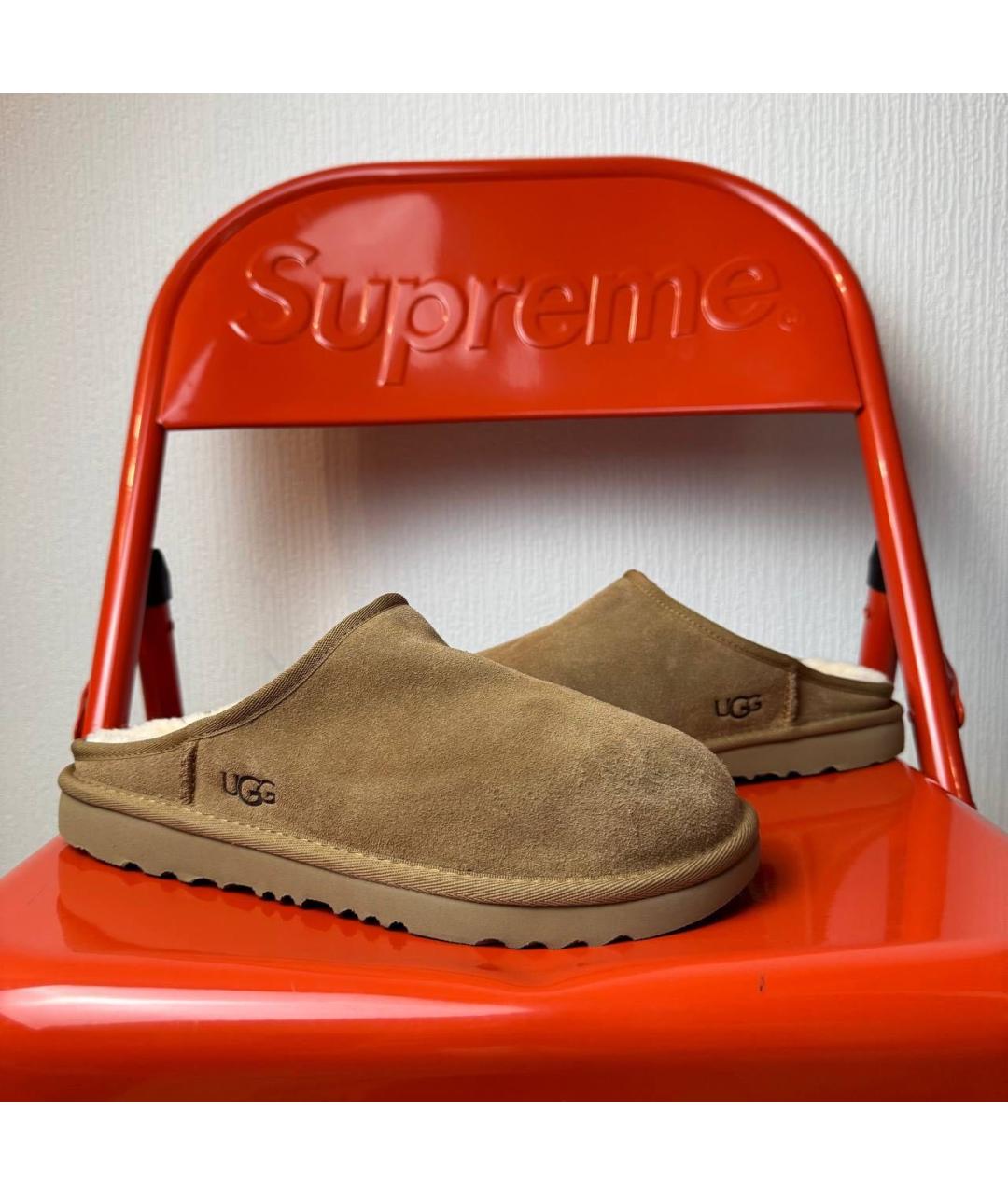 UGG AUSTRALIA Коричневые замшевые полусапоги, фото 6