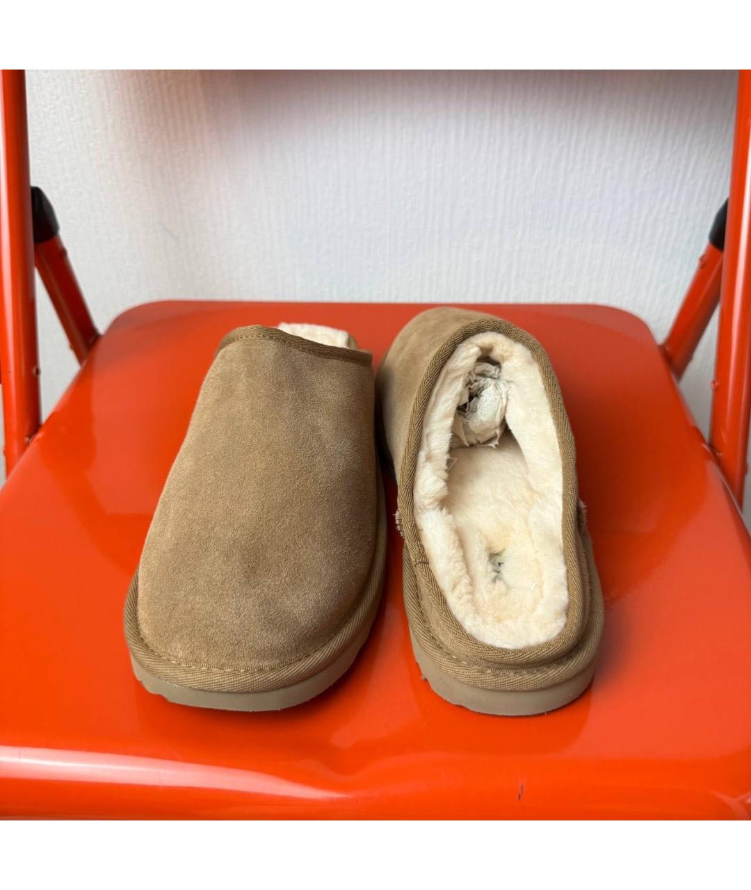 UGG AUSTRALIA Коричневые замшевые полусапоги, фото 4