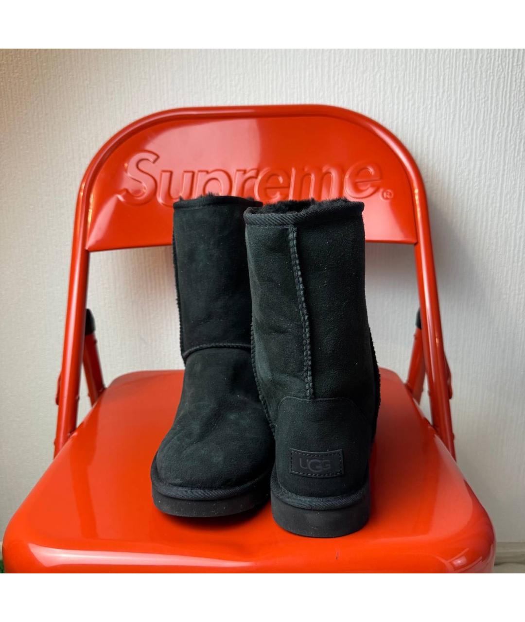 UGG AUSTRALIA Черные замшевые ботинки, фото 3