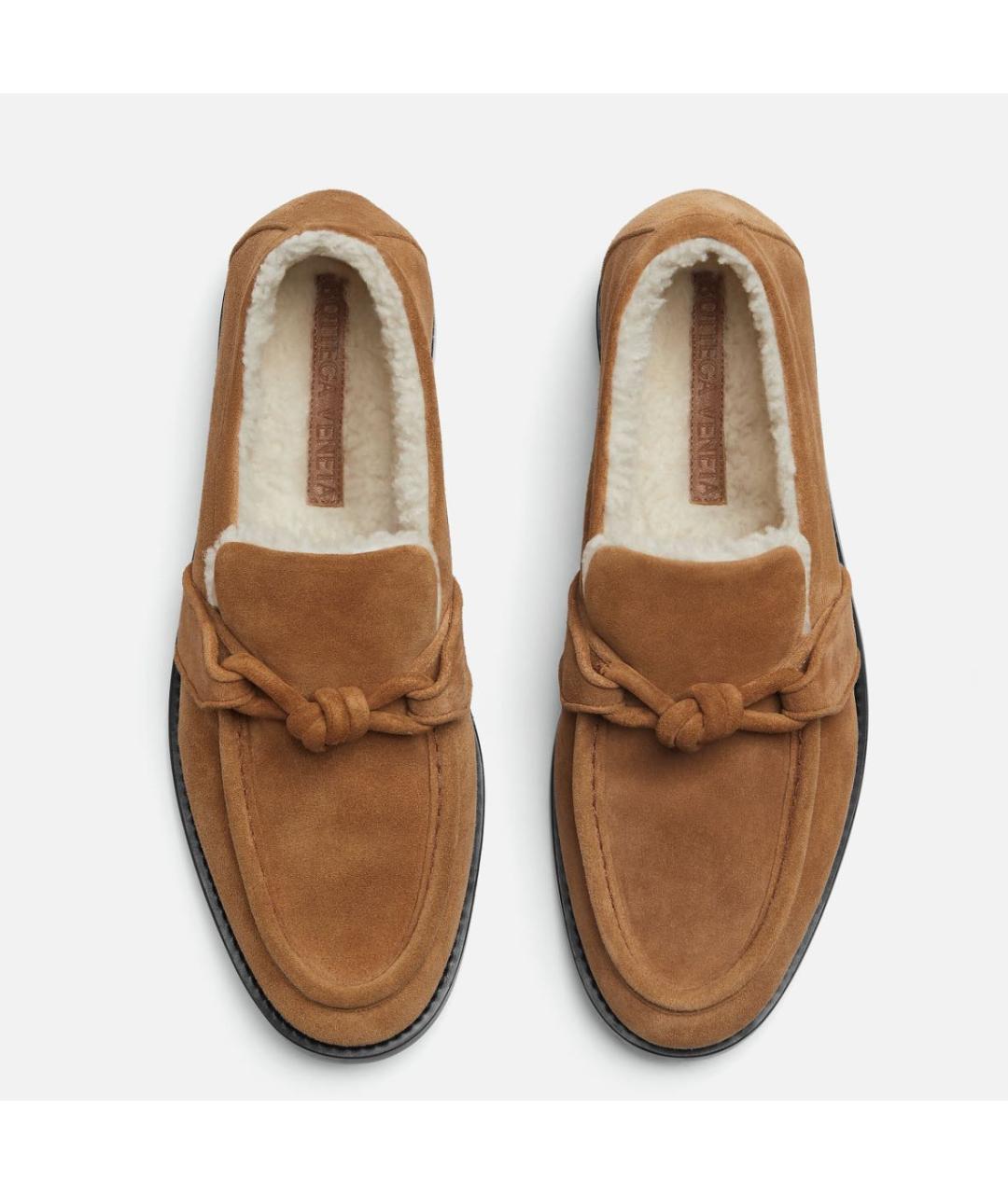 BOTTEGA VENETA Коричневые замшевые лоферы, фото 4