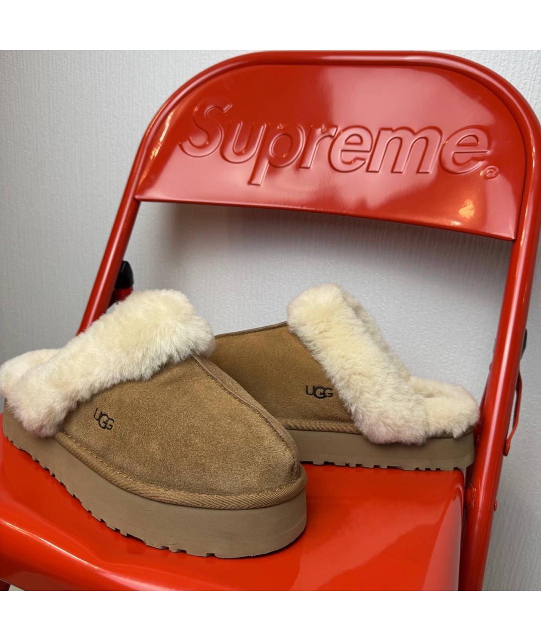 UGG AUSTRALIA Коричневые замшевые мюли, фото 2