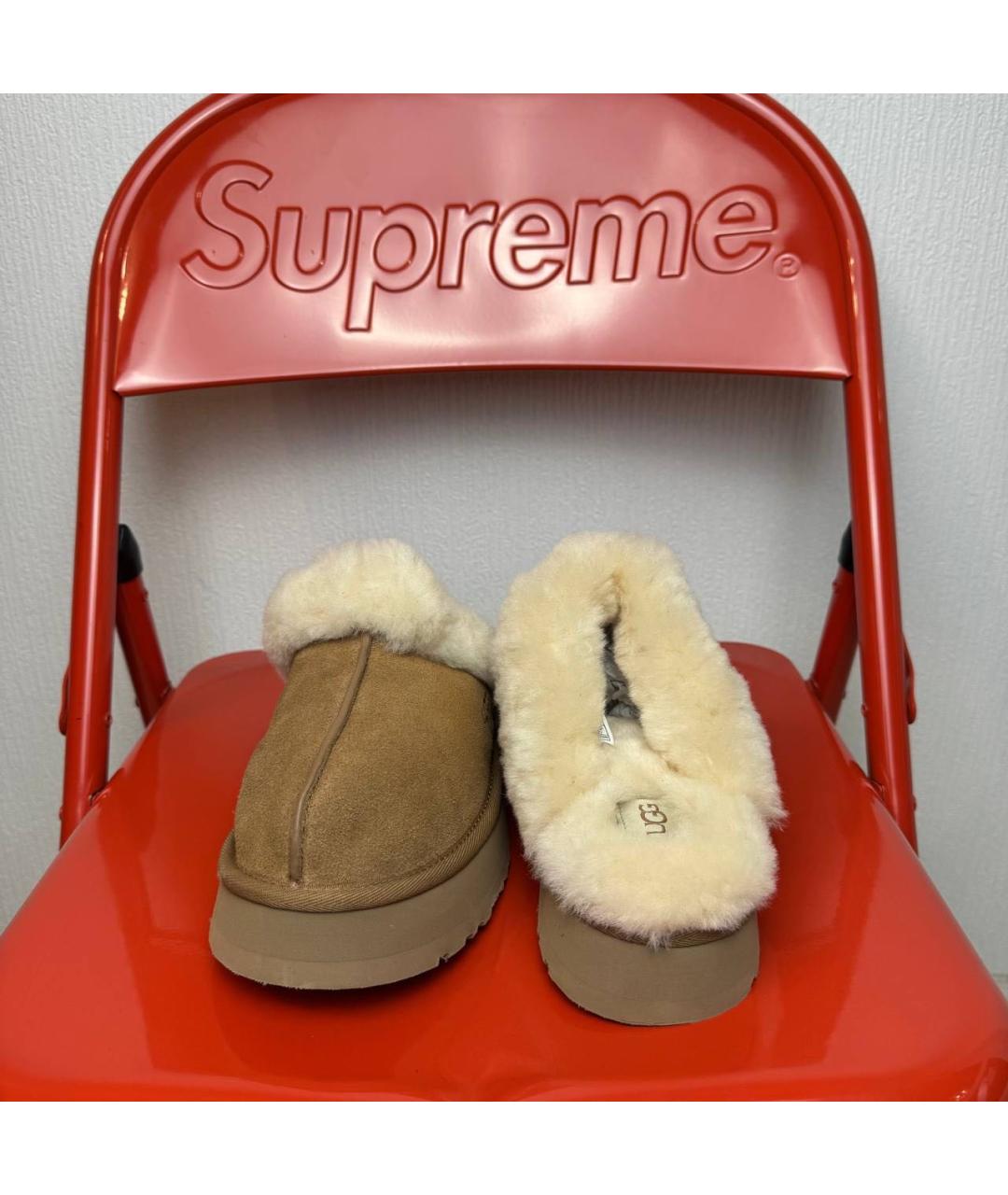 UGG AUSTRALIA Коричневые замшевые мюли, фото 3