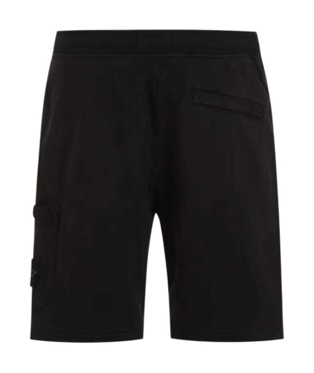 STONE ISLAND Черные шорты, фото 2