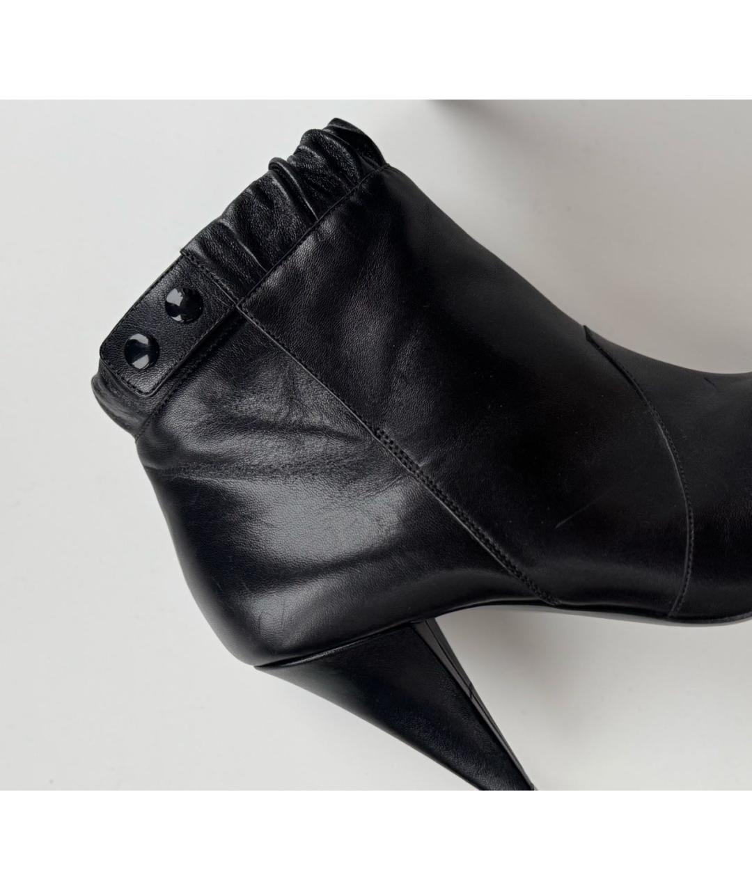 CELINE Черные кожаные ботильоны, фото 5