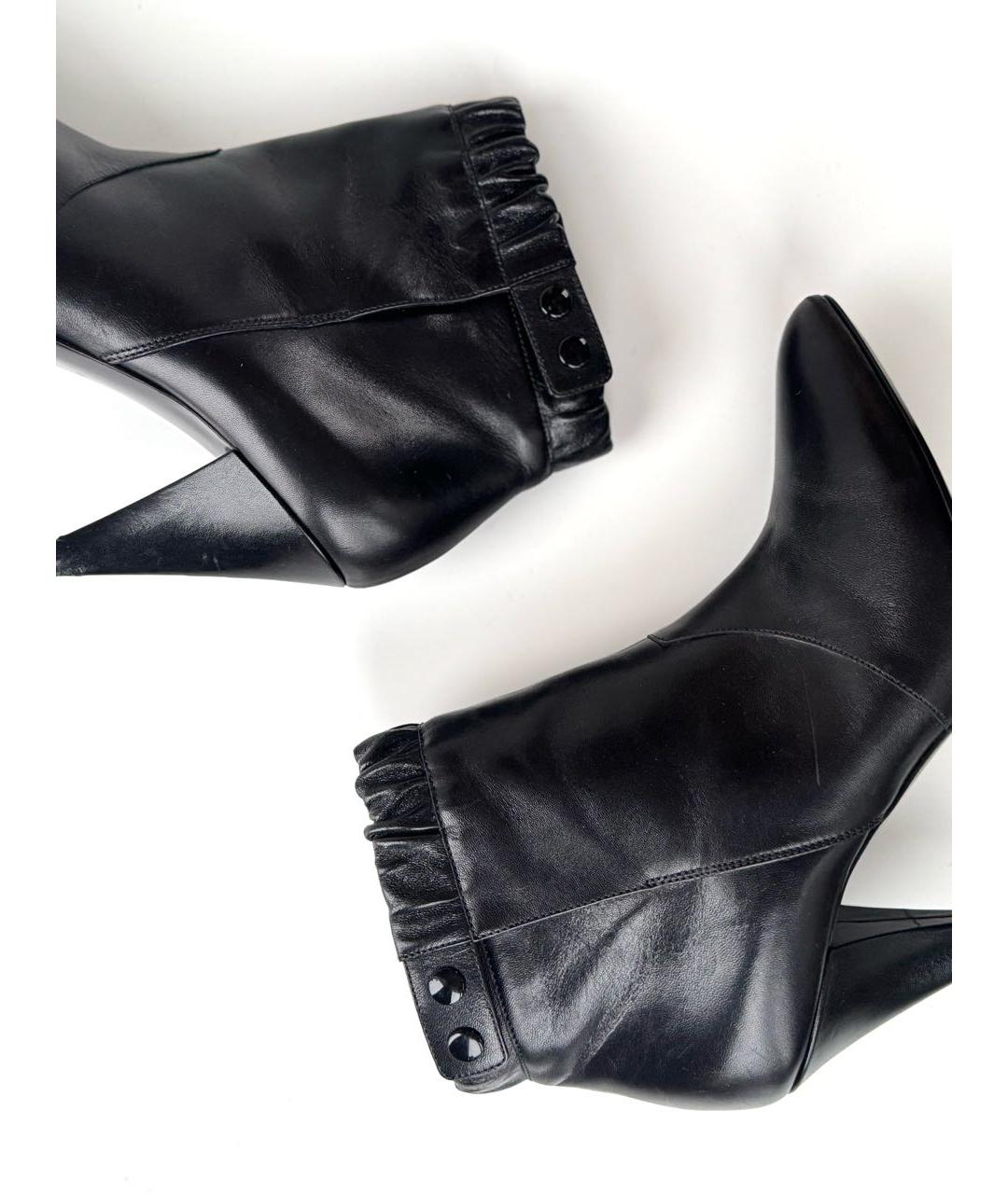 CELINE Черные кожаные ботильоны, фото 6