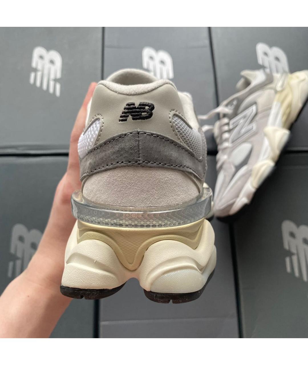 NEW BALANCE Серые замшевые низкие кроссовки / кеды, фото 6