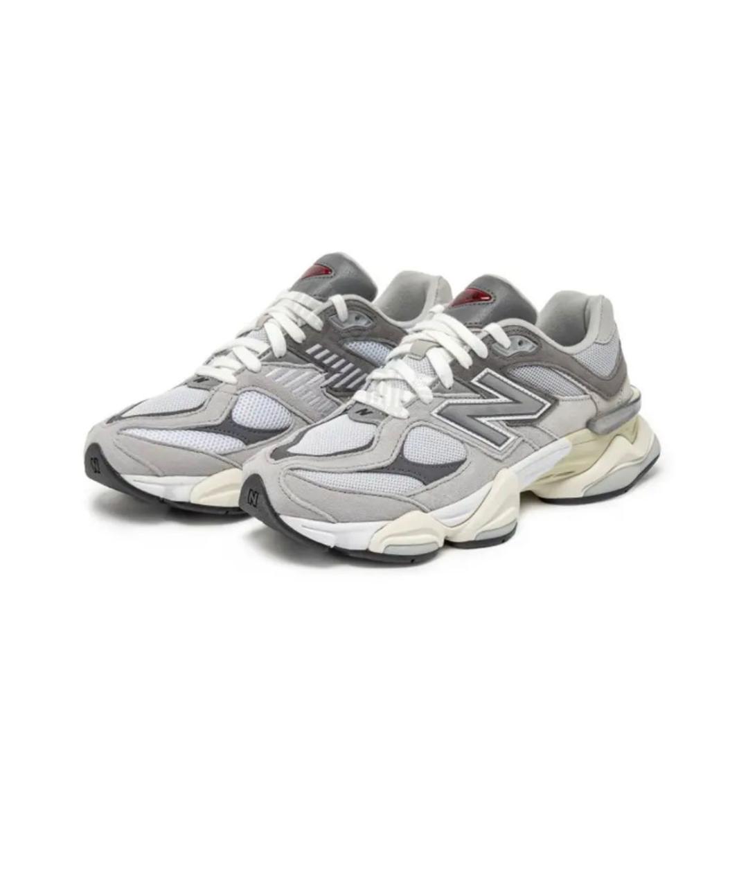 NEW BALANCE Серые замшевые низкие кроссовки / кеды, фото 2