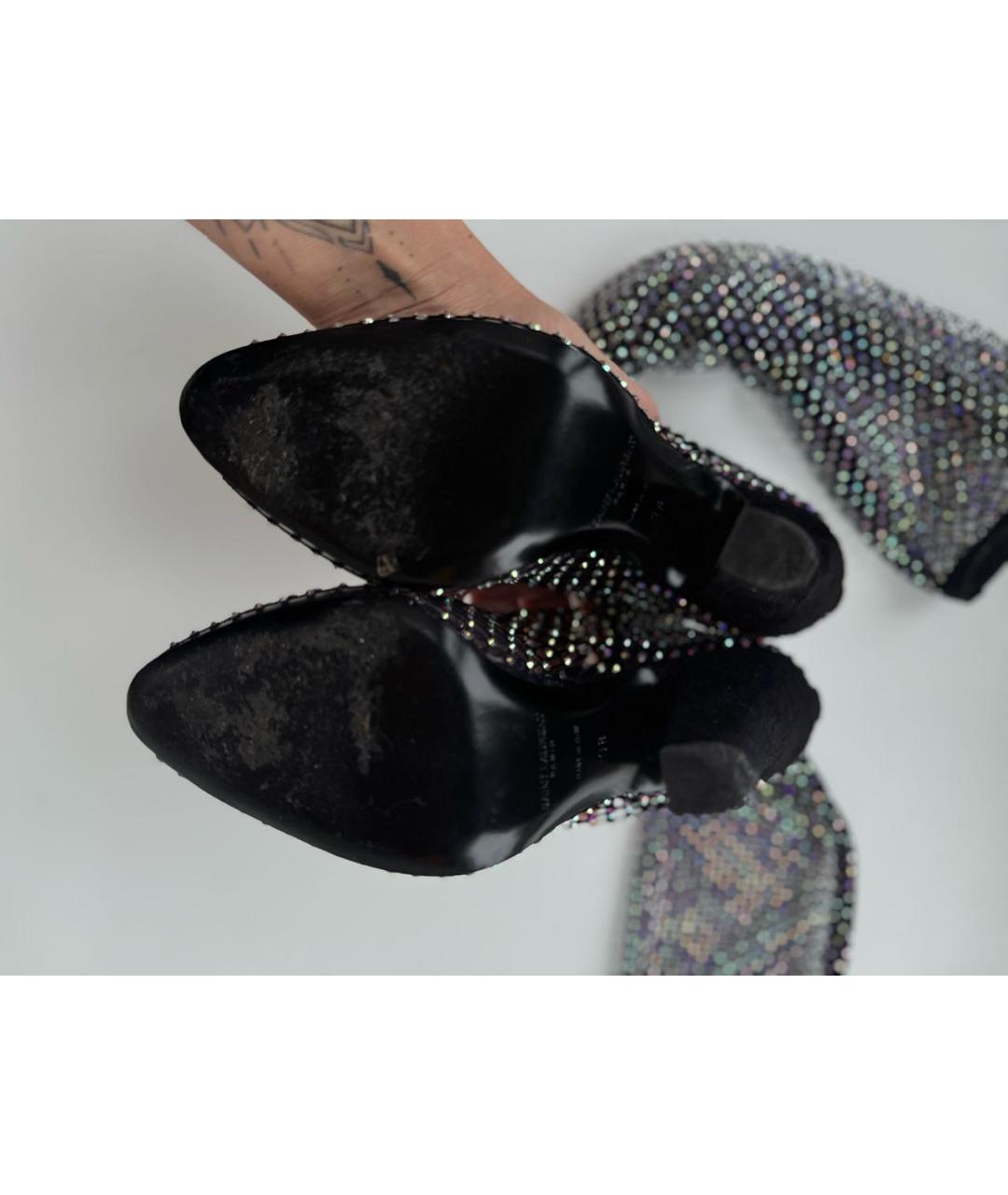 SAINT LAURENT Черные сапоги, фото 8