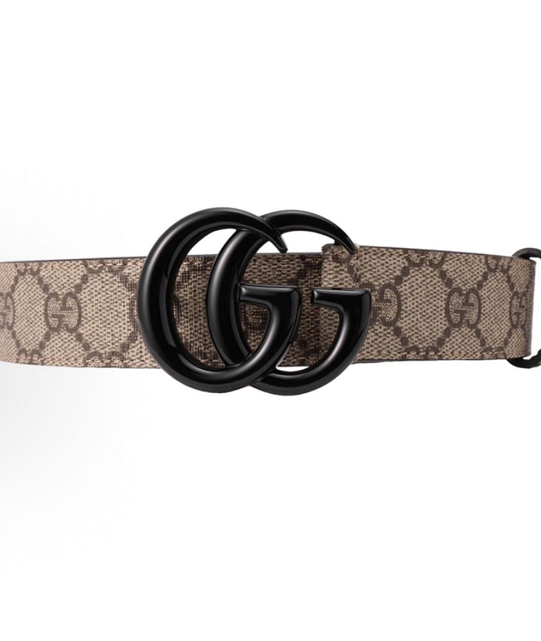 GUCCI Бежевый кожаный ремень, фото 2