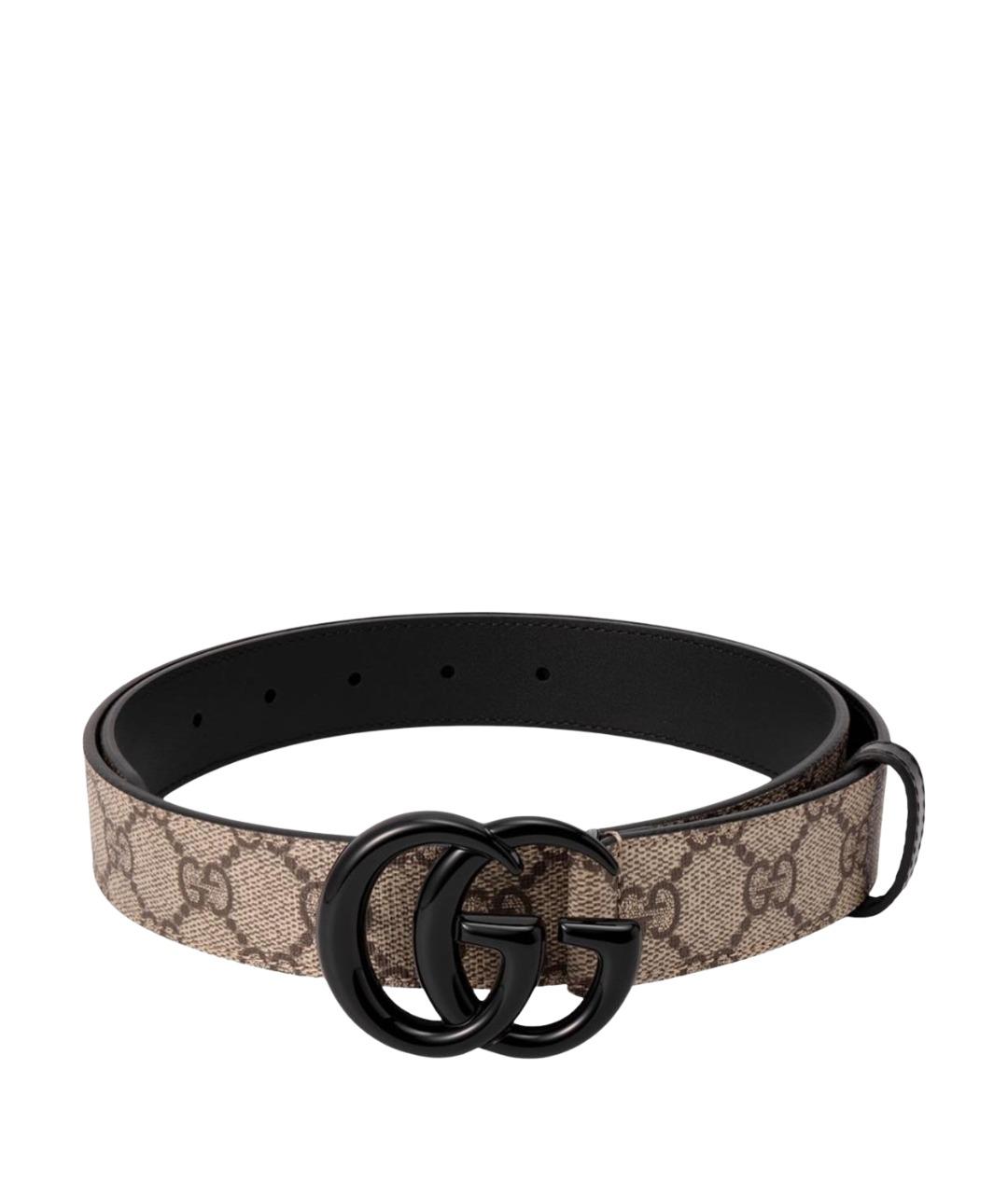 GUCCI Бежевый кожаный ремень, фото 1