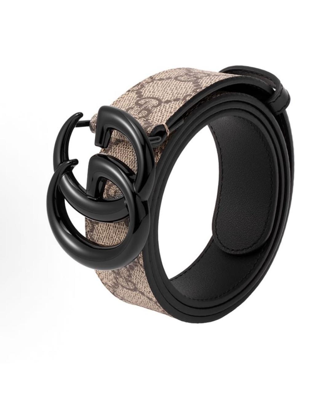 GUCCI Бежевый кожаный ремень, фото 3