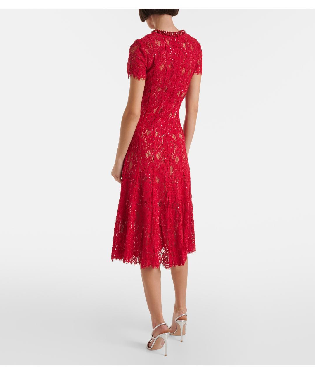 SELF-PORTRAIT Красное коктейльное платье, фото 8