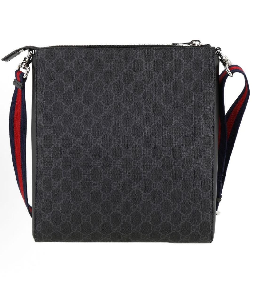 GUCCI Черная кожаная сумка на плечо, фото 3