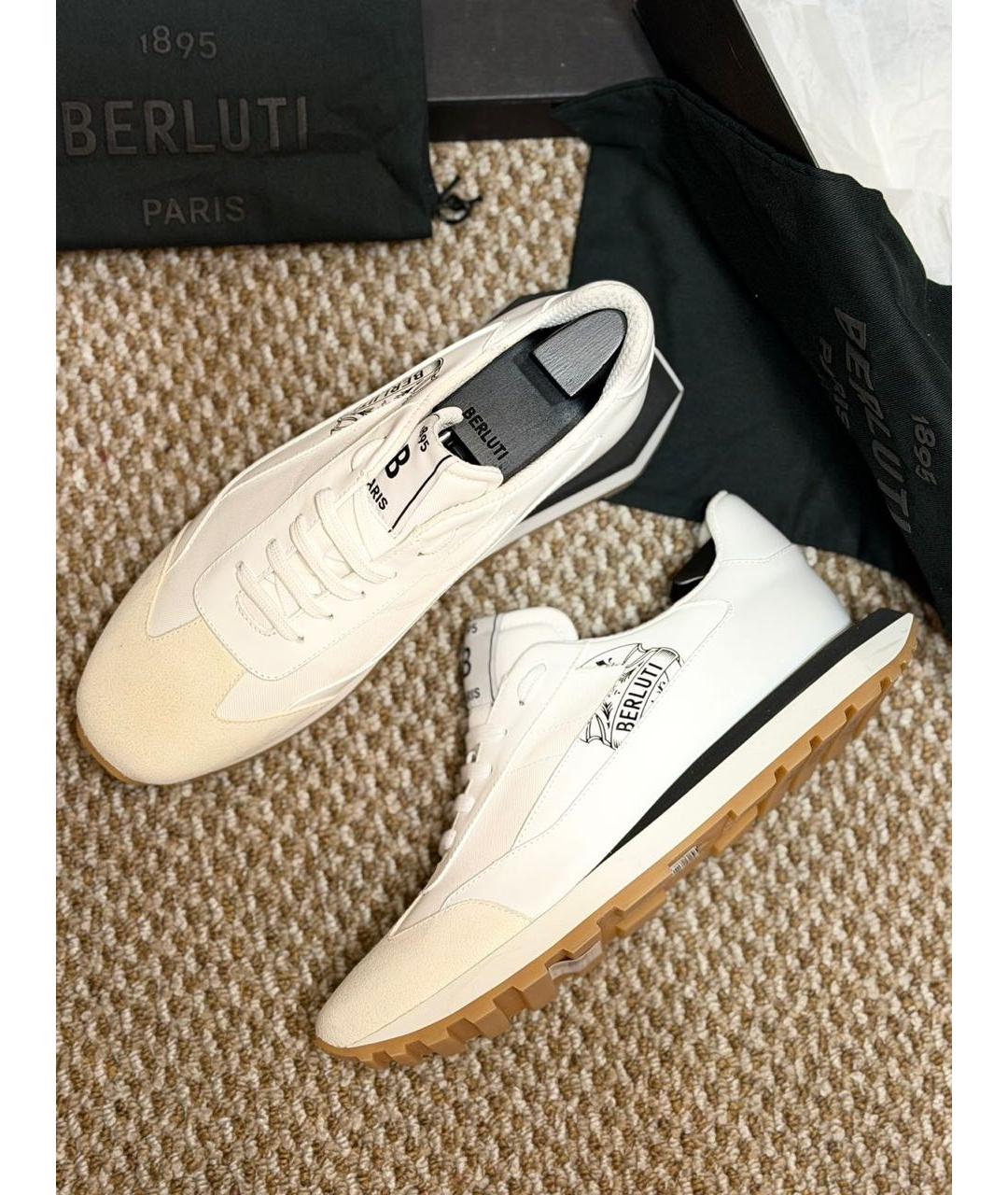 BERLUTI Мульти кожаные низкие кроссовки / кеды, фото 7