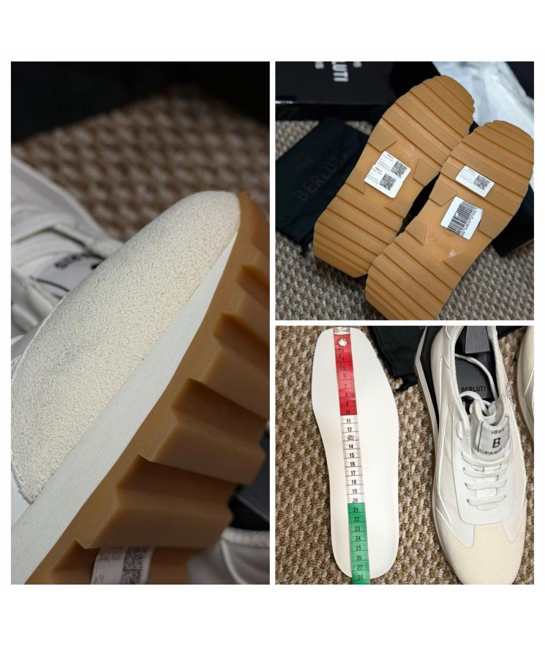 BERLUTI Мульти кожаные низкие кроссовки / кеды, фото 8