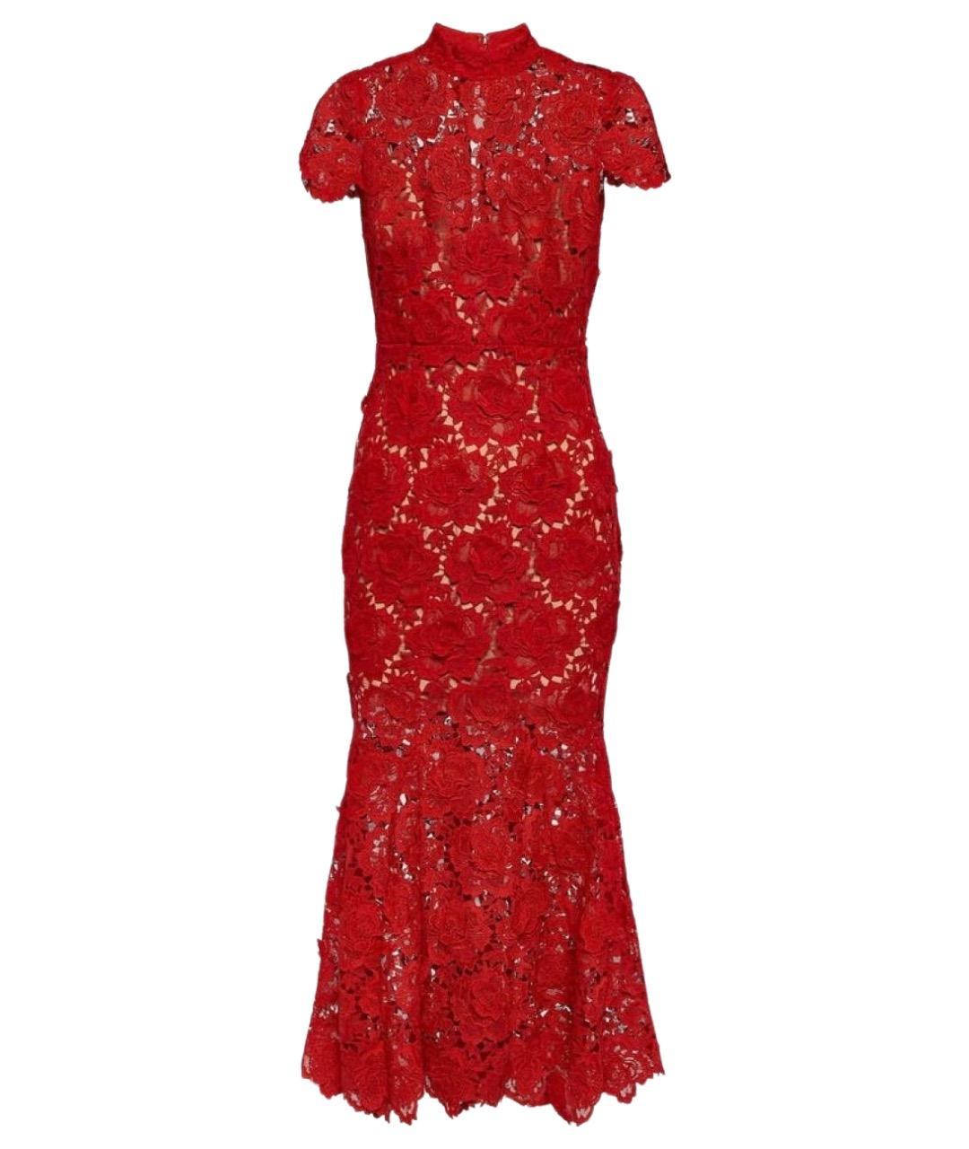 SELF-PORTRAIT Красное коктейльное платье, фото 1