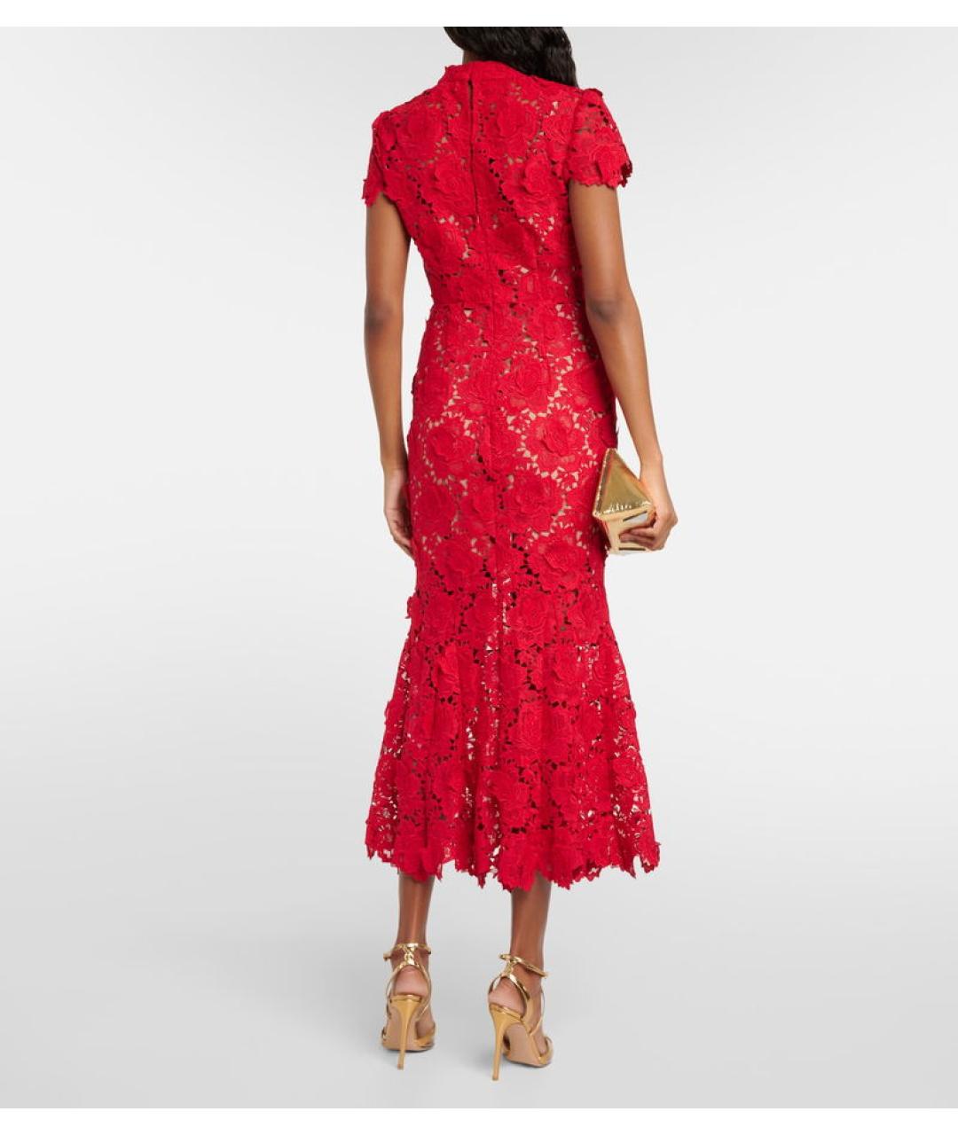 SELF-PORTRAIT Красное коктейльное платье, фото 6