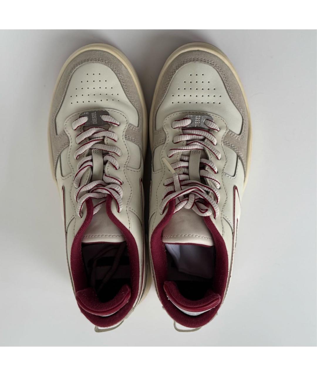 DIESEL Белые кожаные кеды, фото 3