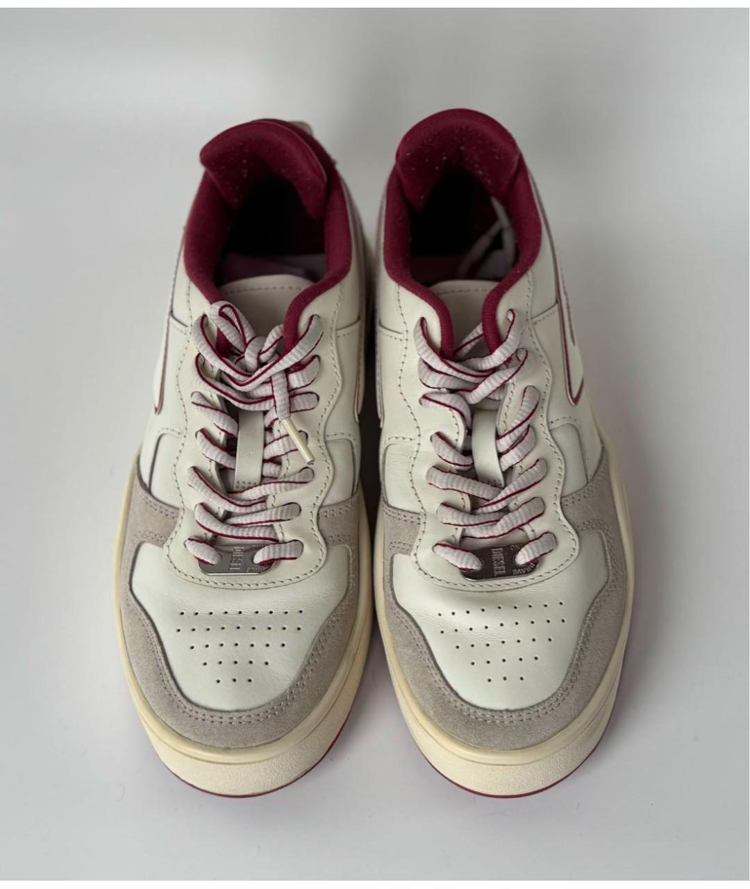 DIESEL Белые кожаные кеды, фото 6