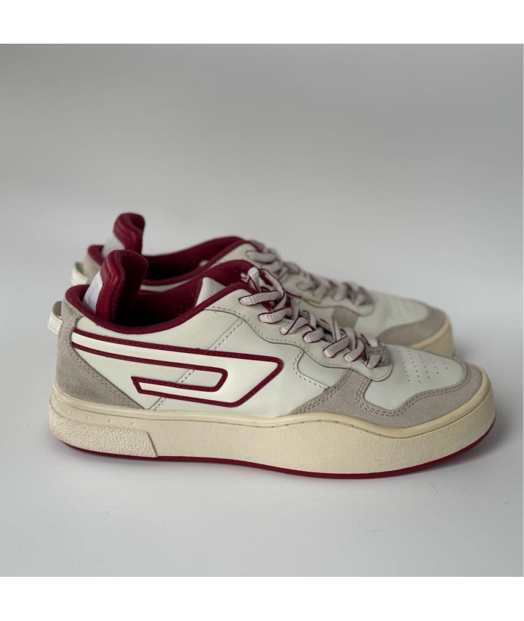 DIESEL Белые кожаные кеды, фото 5