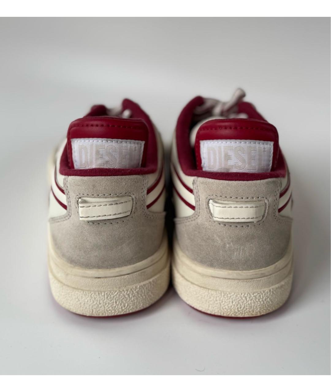 DIESEL Белые кожаные кеды, фото 4