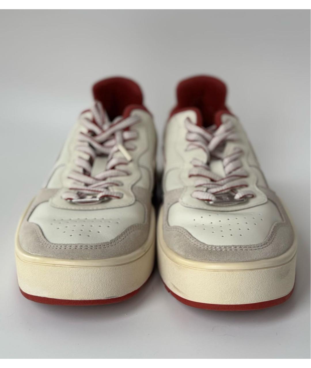 DIESEL Белые кожаные кеды, фото 2