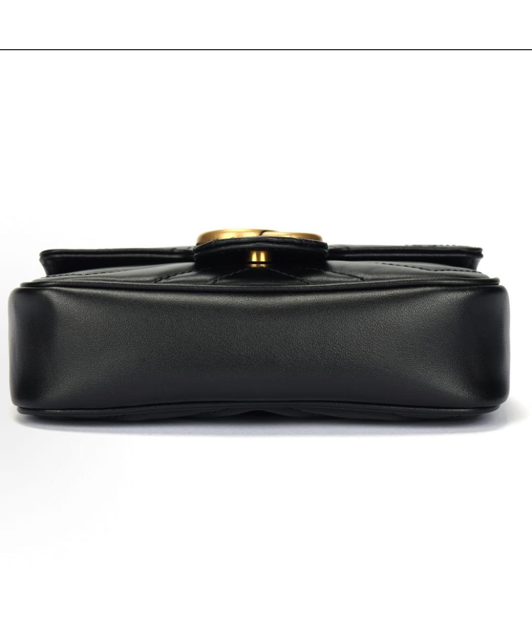 GUCCI Черная кожаная сумка через плечо, фото 4