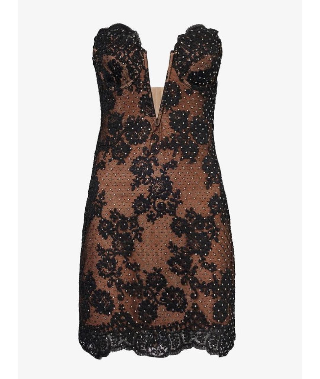 SELF-PORTRAIT Черное коктейльное платье, фото 10