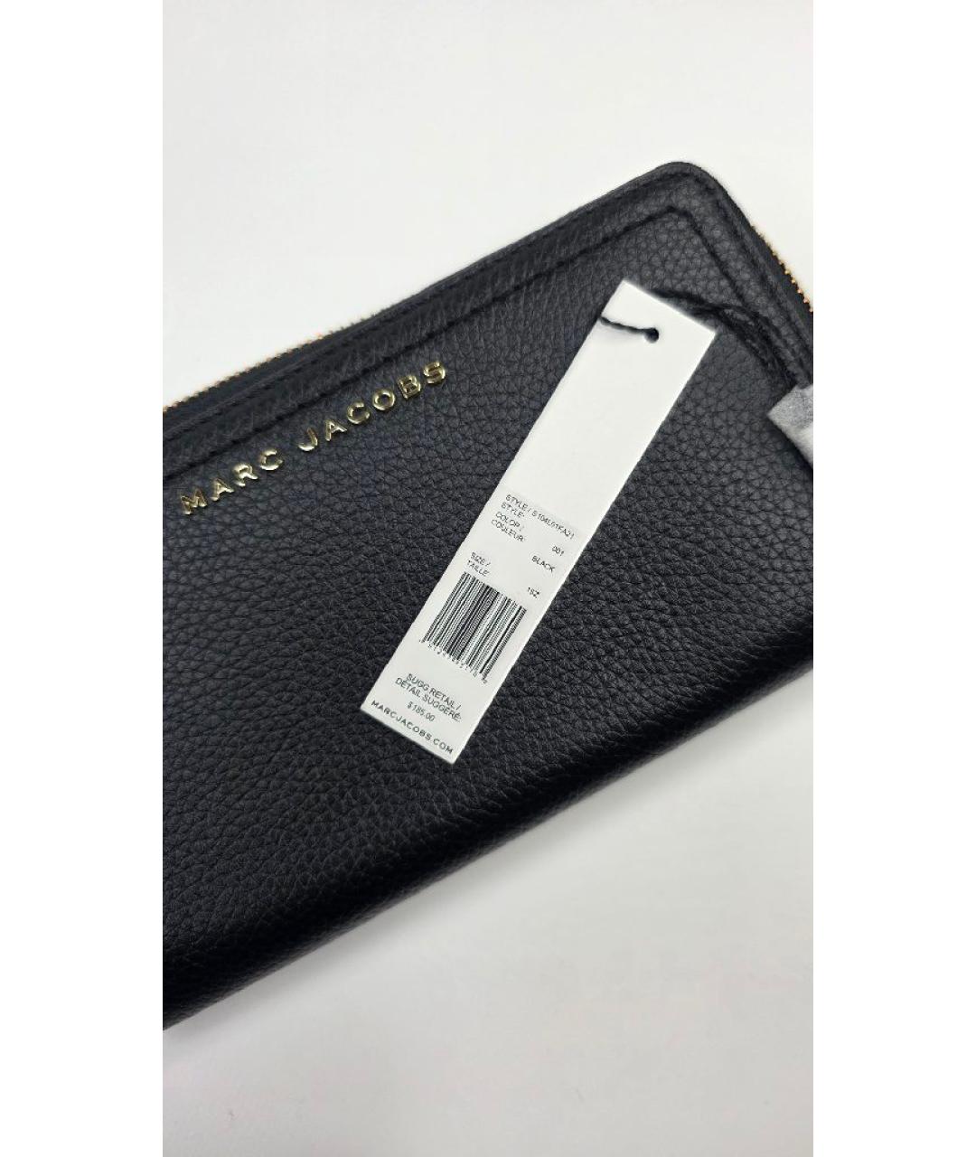 MARC JACOBS Черный кожаный кошелек, фото 4