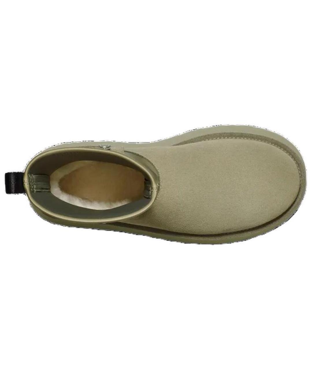 UGG AUSTRALIA Зеленые нубуковые ботинки, фото 5