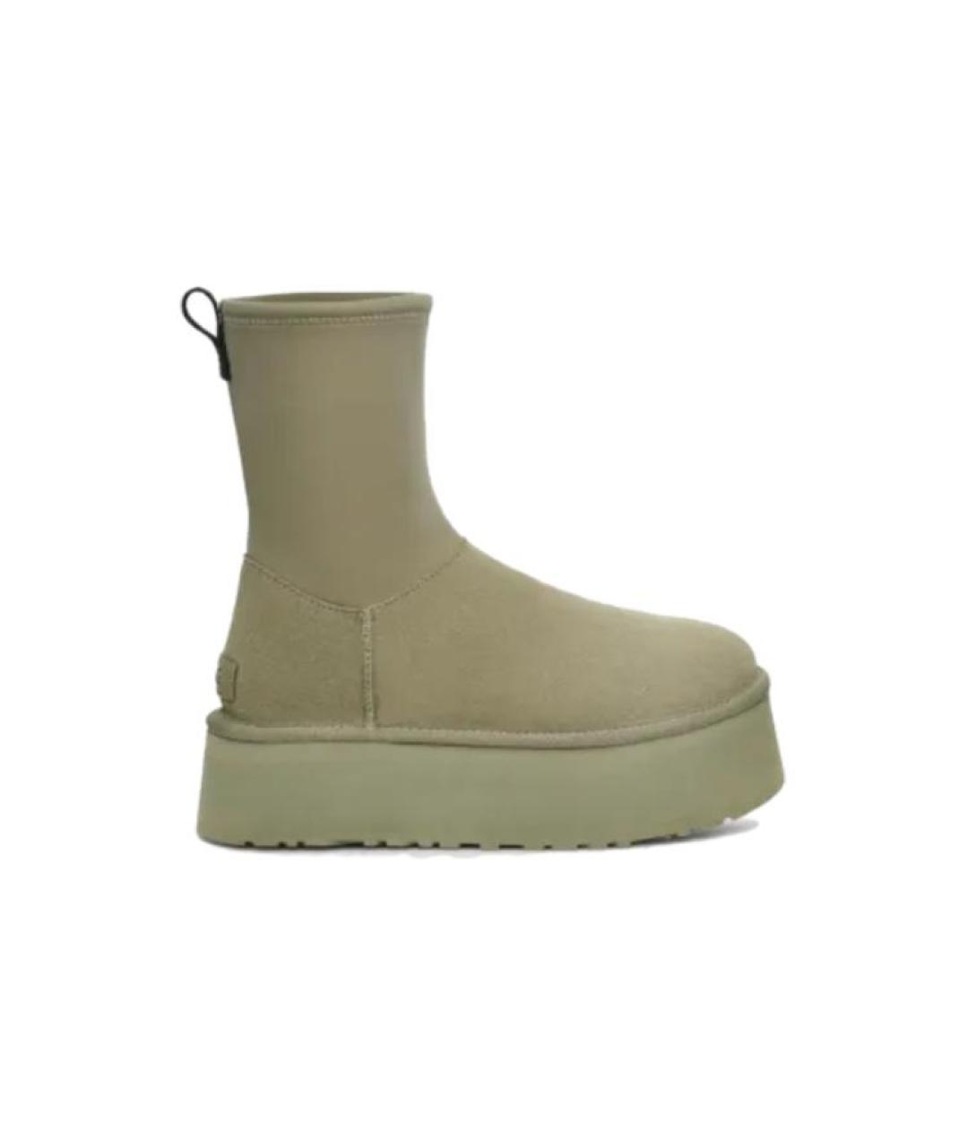 UGG AUSTRALIA Зеленые нубуковые ботинки, фото 1