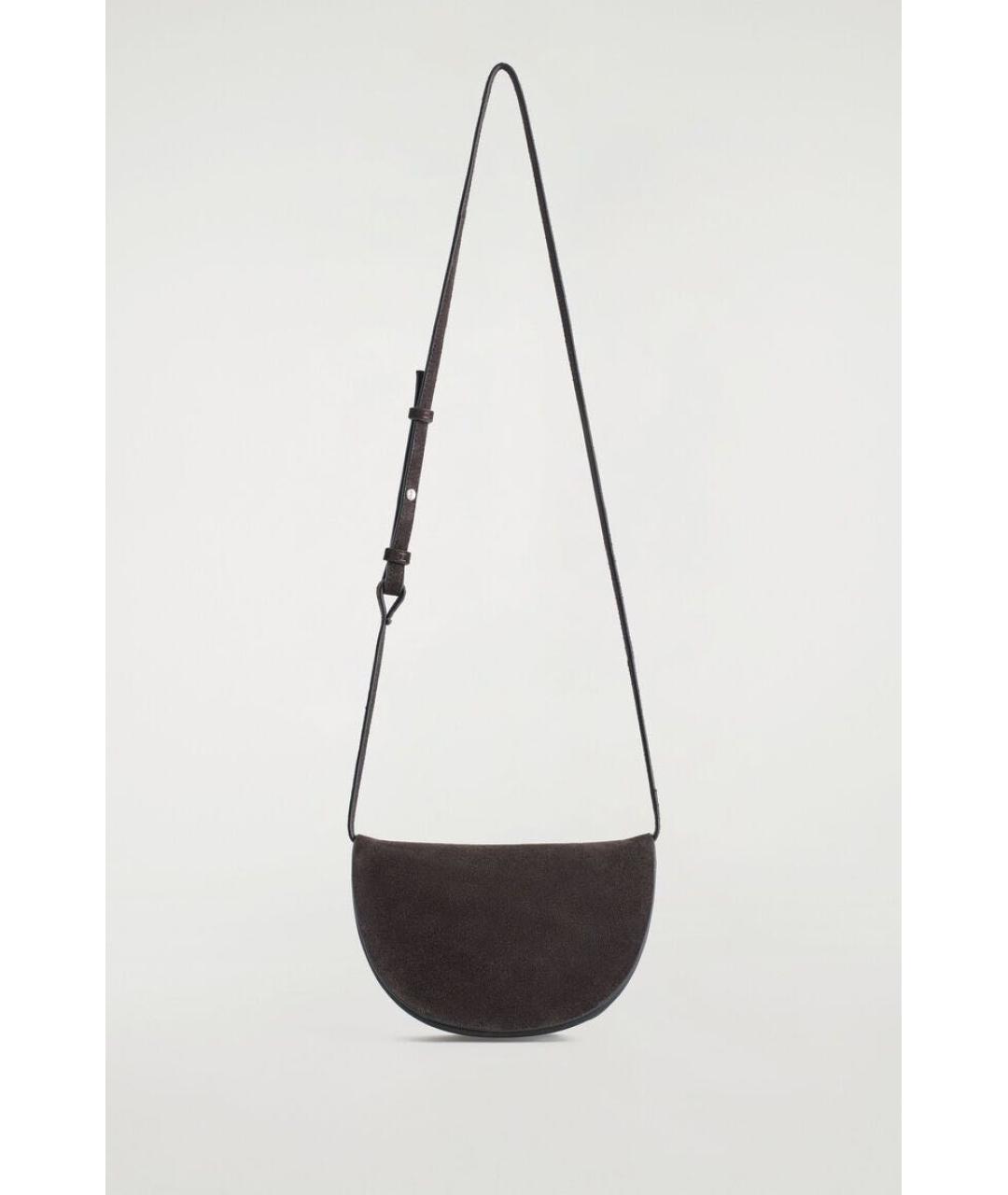 COS Коричневая замшевая сумка через плечо, фото 5