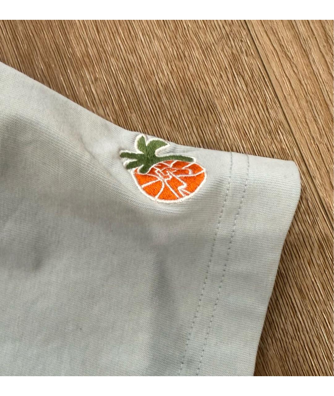 JORDAN Голубая хлопковая футболка, фото 4