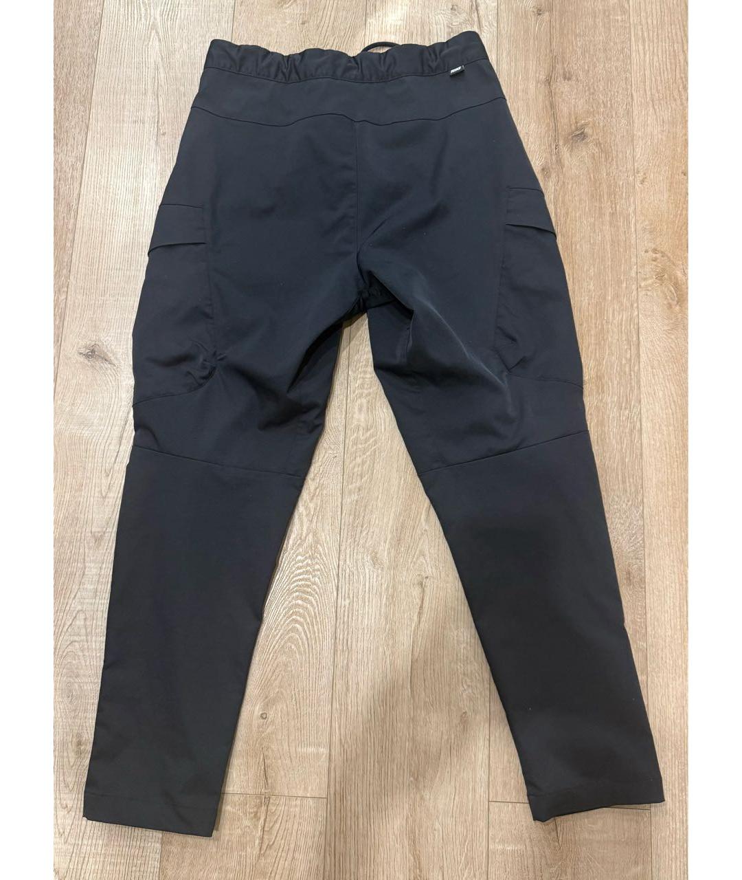 NIKE Черные полиэстеровые повседневные брюки, фото 2