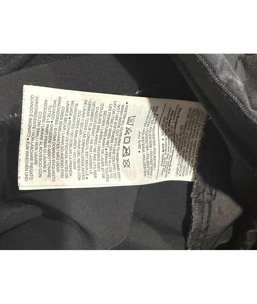 NIKE Черные полиэстеровые повседневные брюки, фото 4