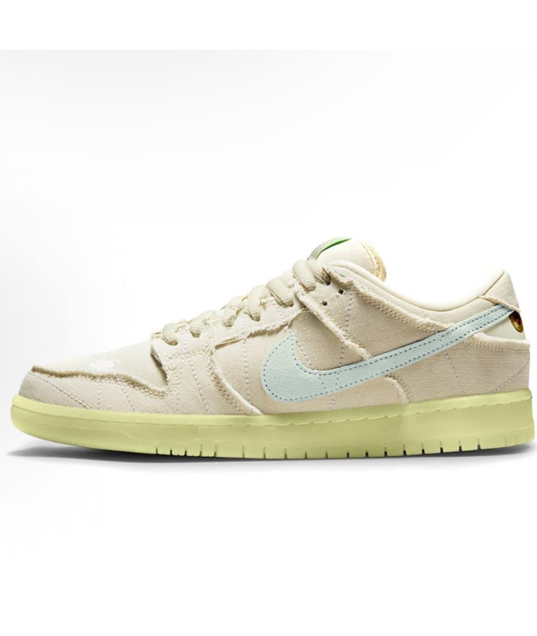 NIKE Бежевые текстильные низкие кроссовки / кеды, фото 3