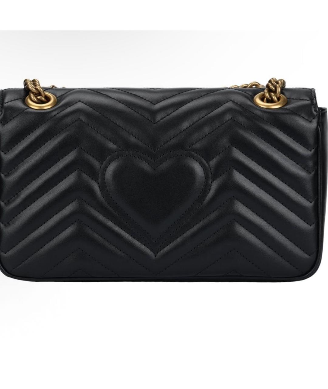 GUCCI Черная кожаная сумка через плечо, фото 3