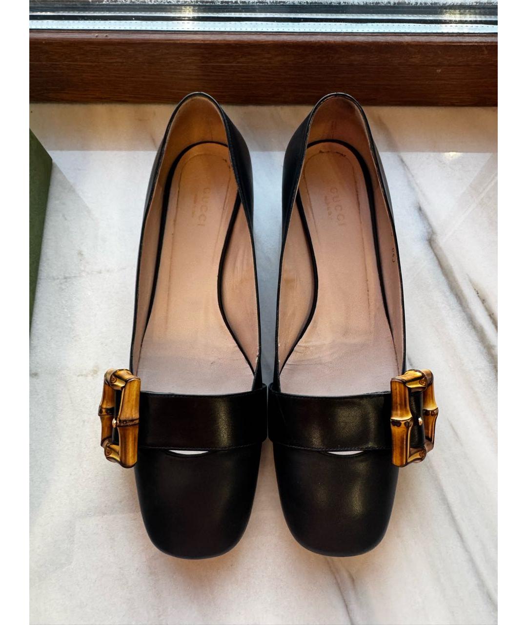 GUCCI Черные туфли из лакированной кожи, фото 3