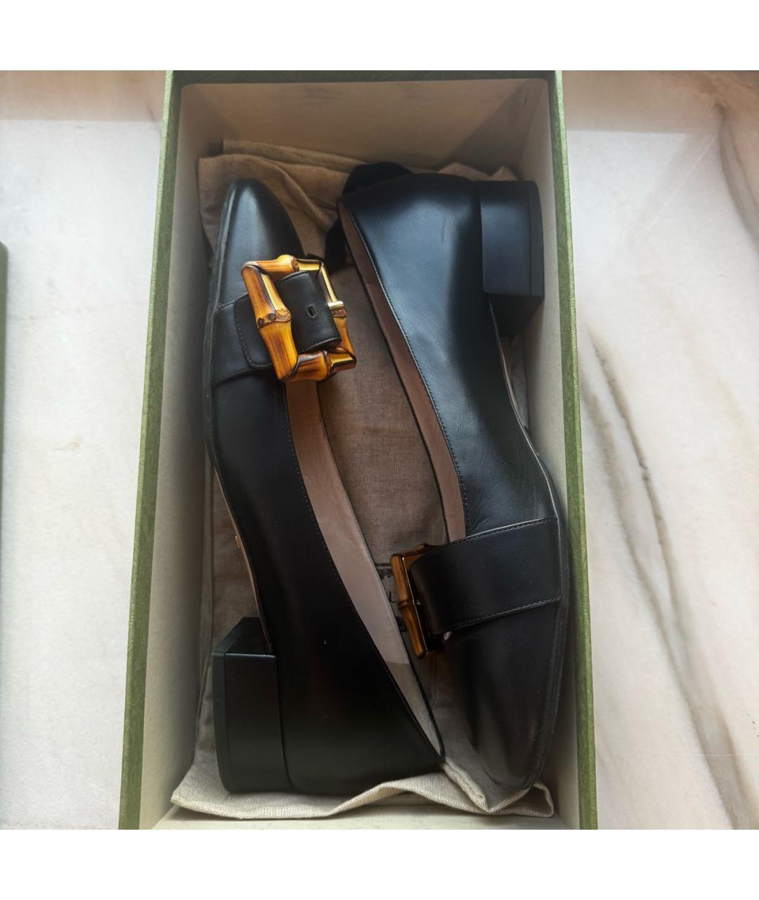 GUCCI Черные туфли из лакированной кожи, фото 7