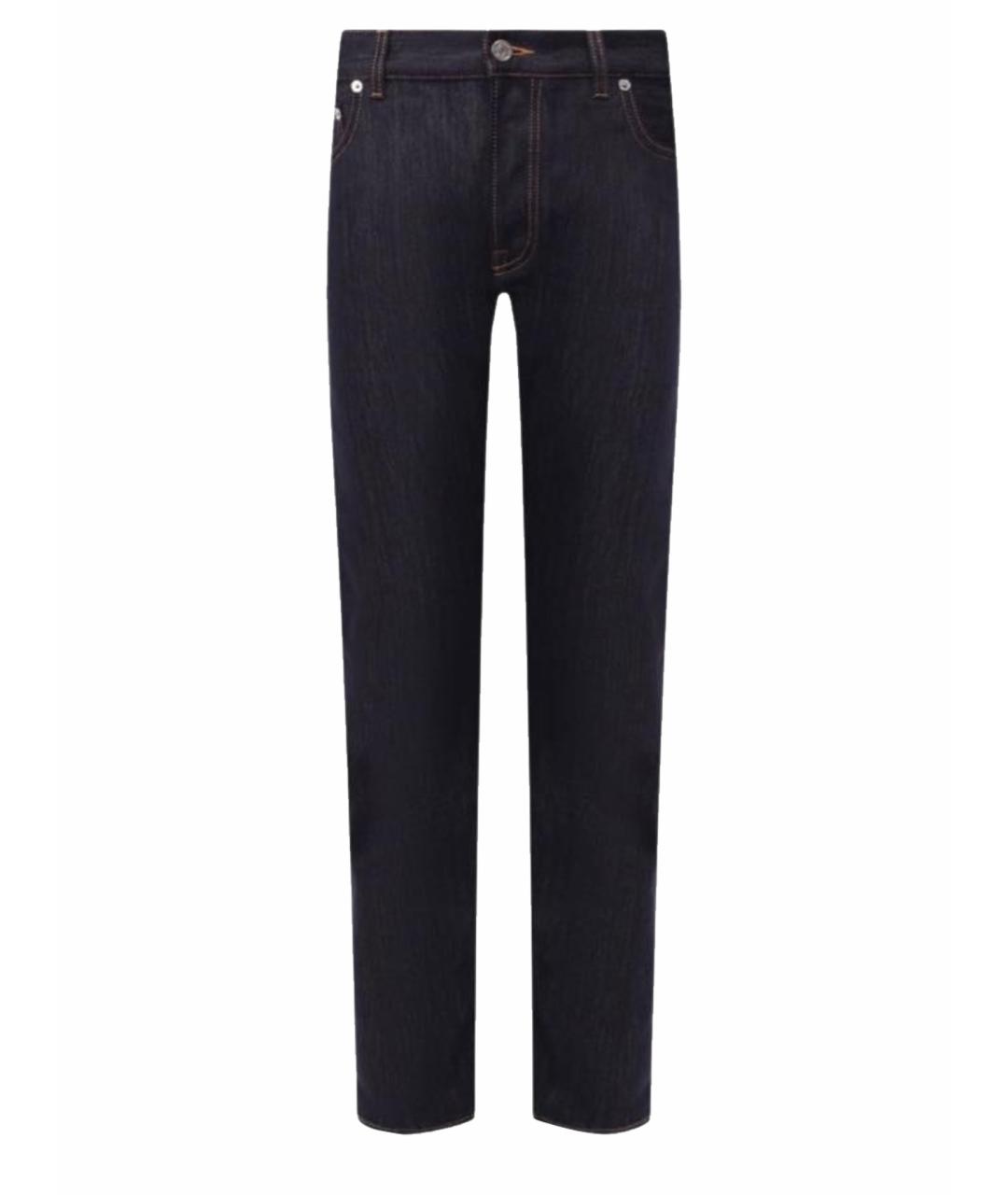BERLUTI Темно-синие хлопковые джинсы, фото 1