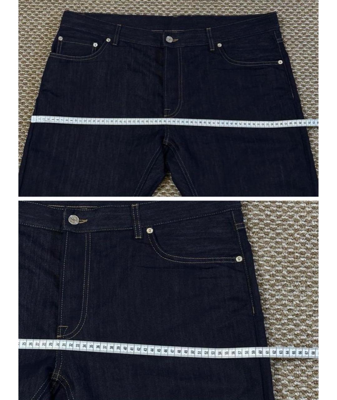 BERLUTI Темно-синие хлопковые джинсы, фото 8