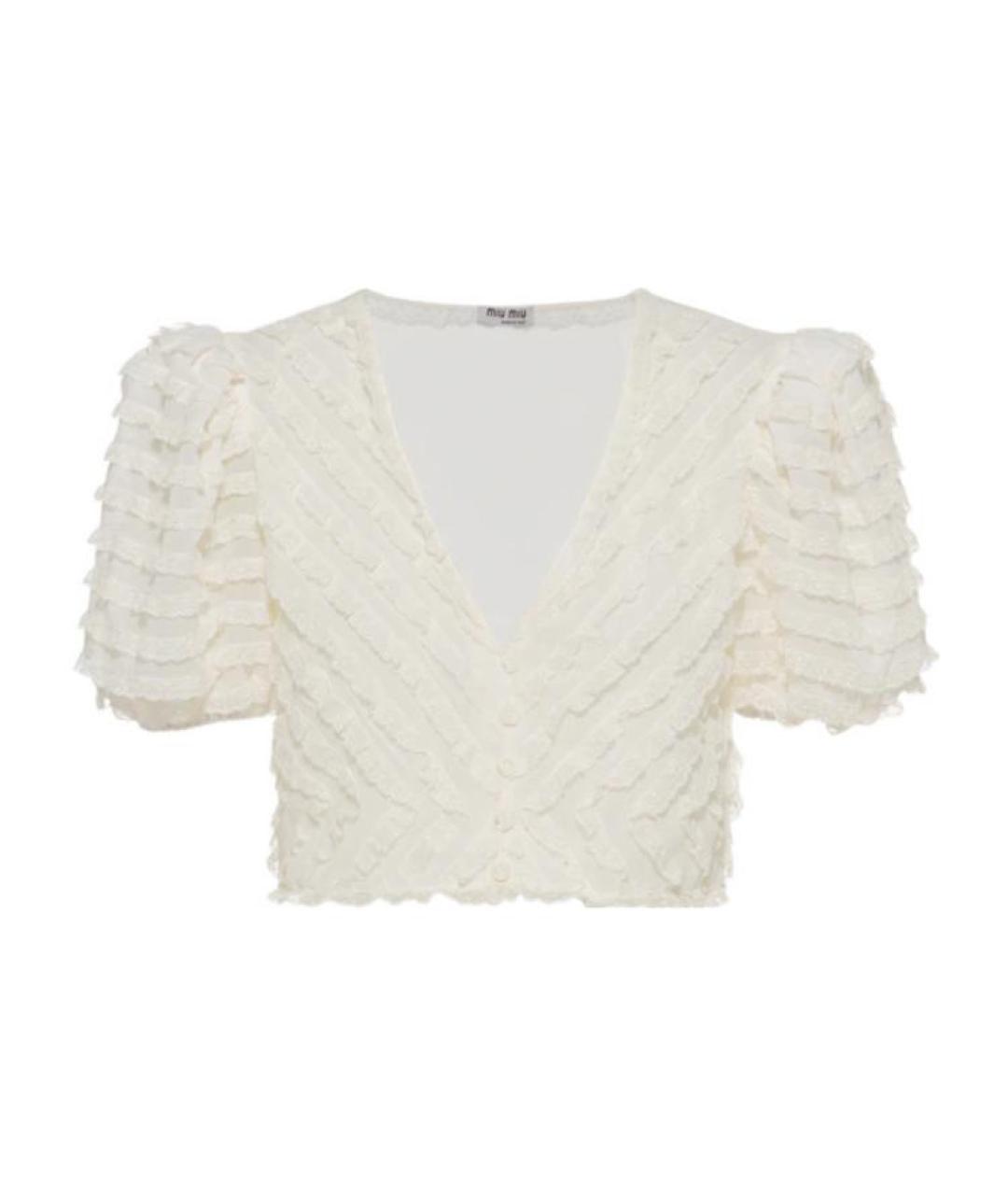 MIU MIU Белая рубашка, фото 1