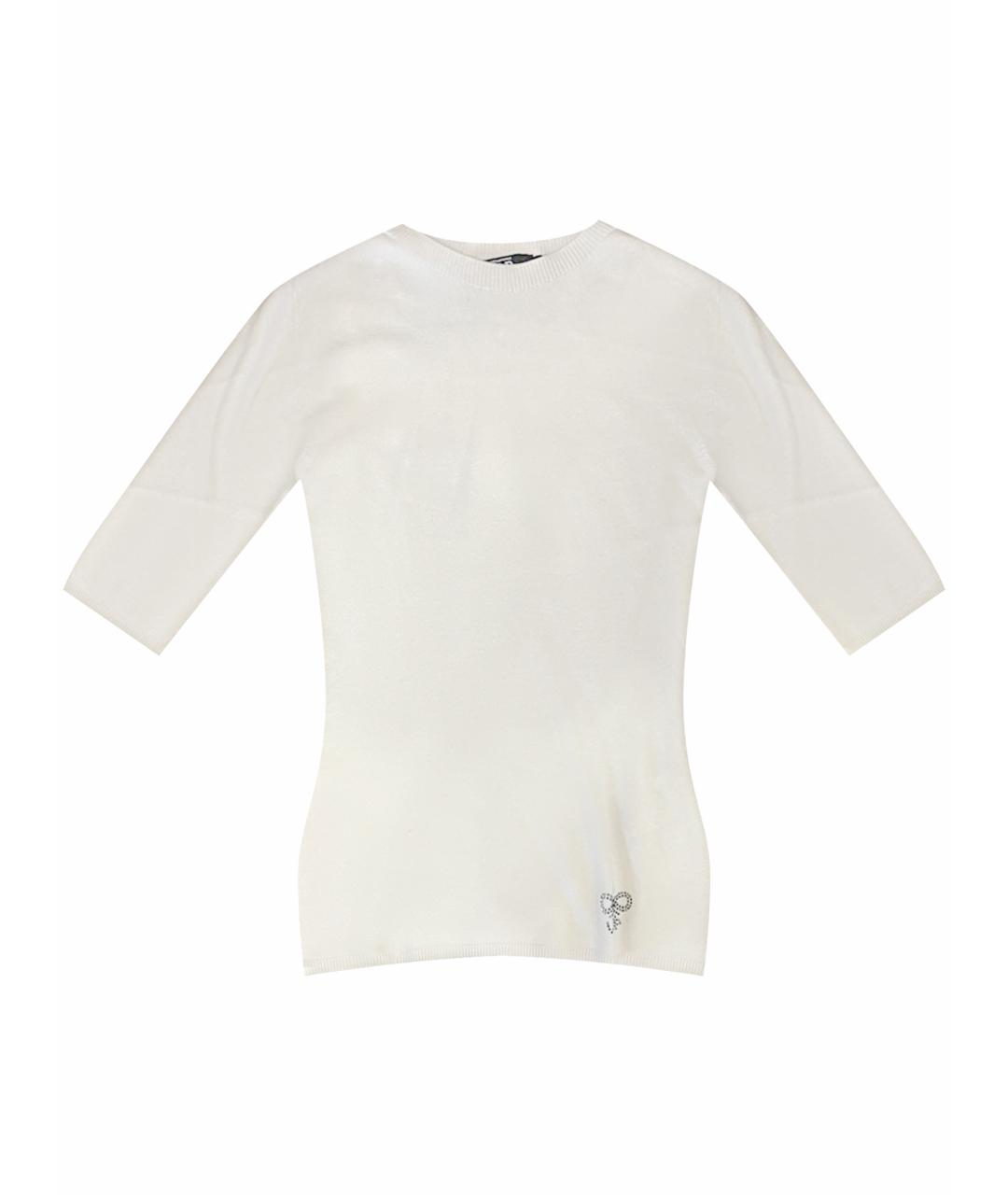 MISS BLUMARINE Белый шерстяной джемпер / свитер, фото 1