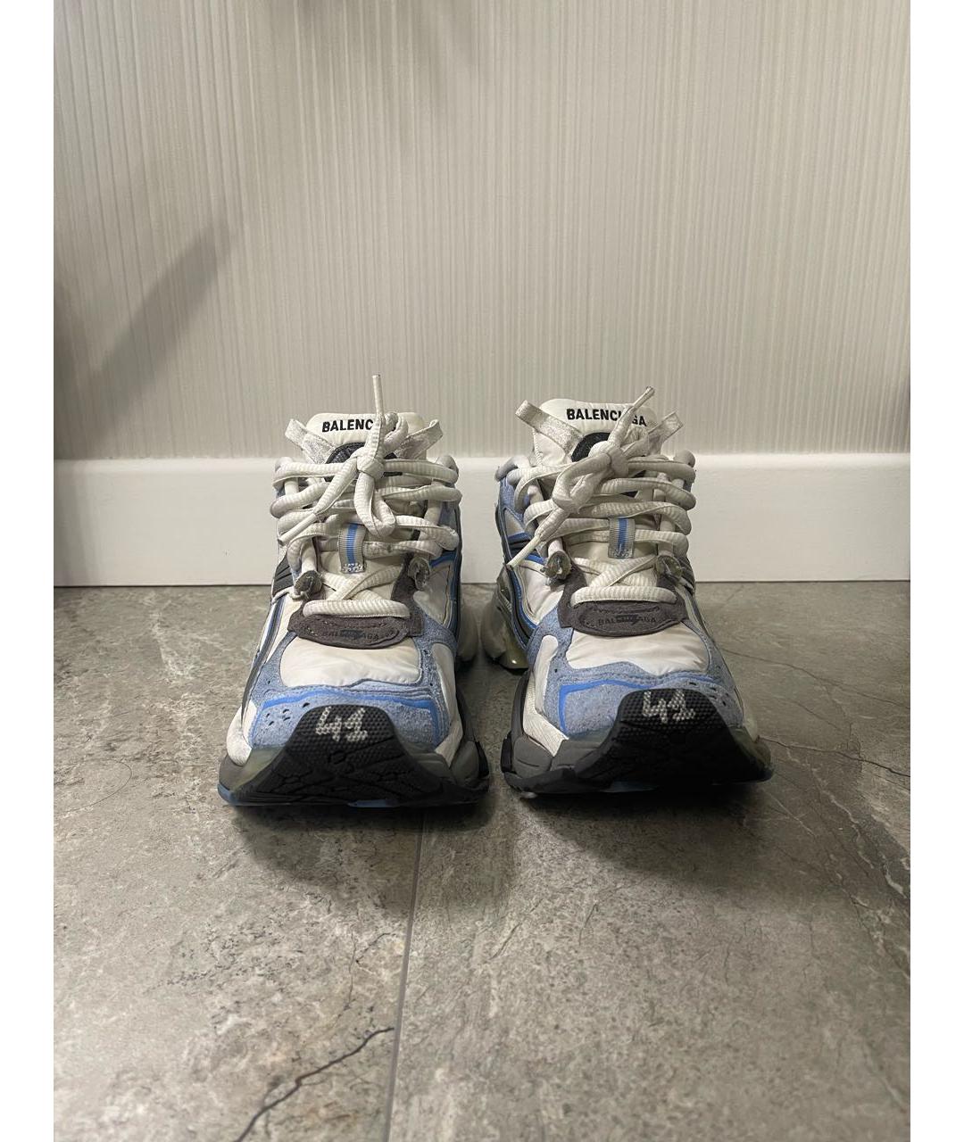 BALENCIAGA Серые текстильные низкие кроссовки / кеды, фото 2
