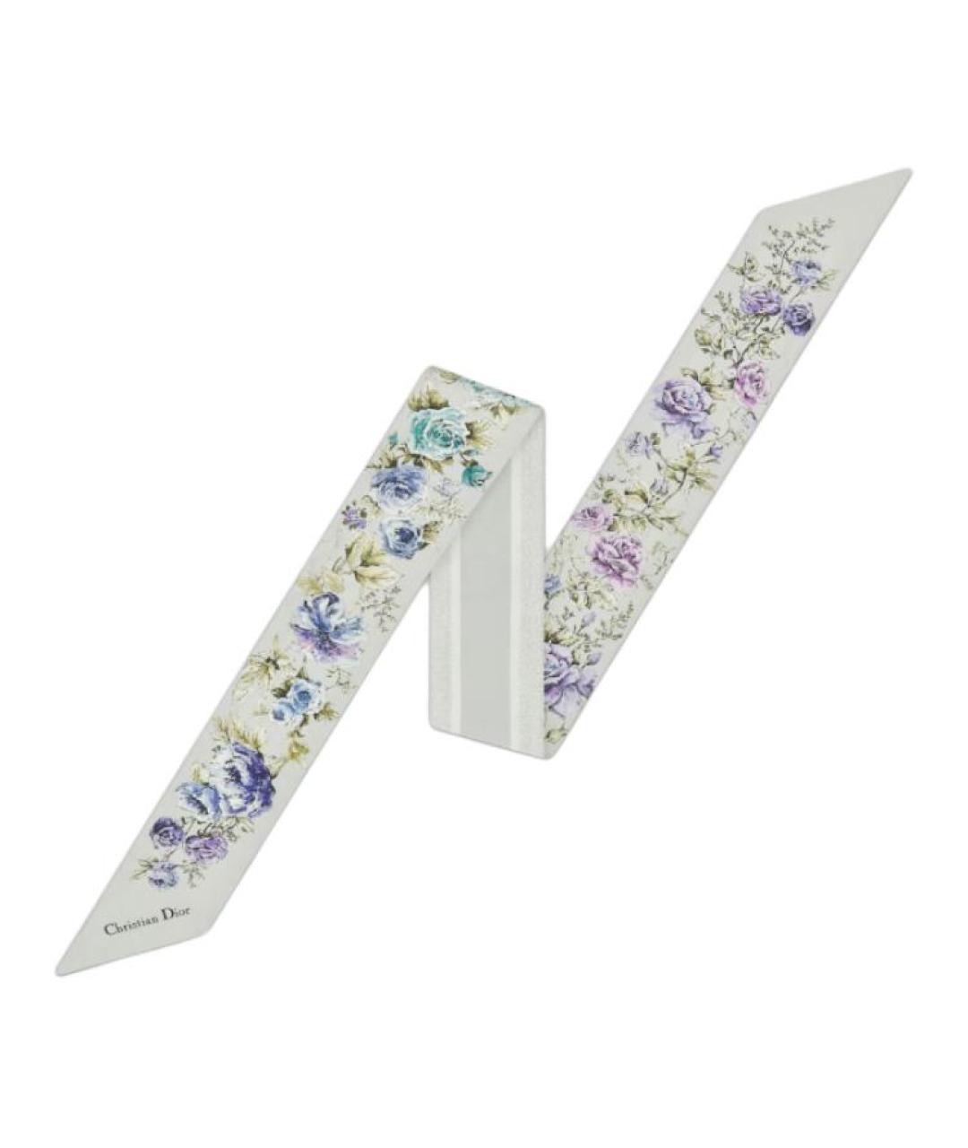 CHRISTIAN DIOR Мульти шелковый шарф, фото 1