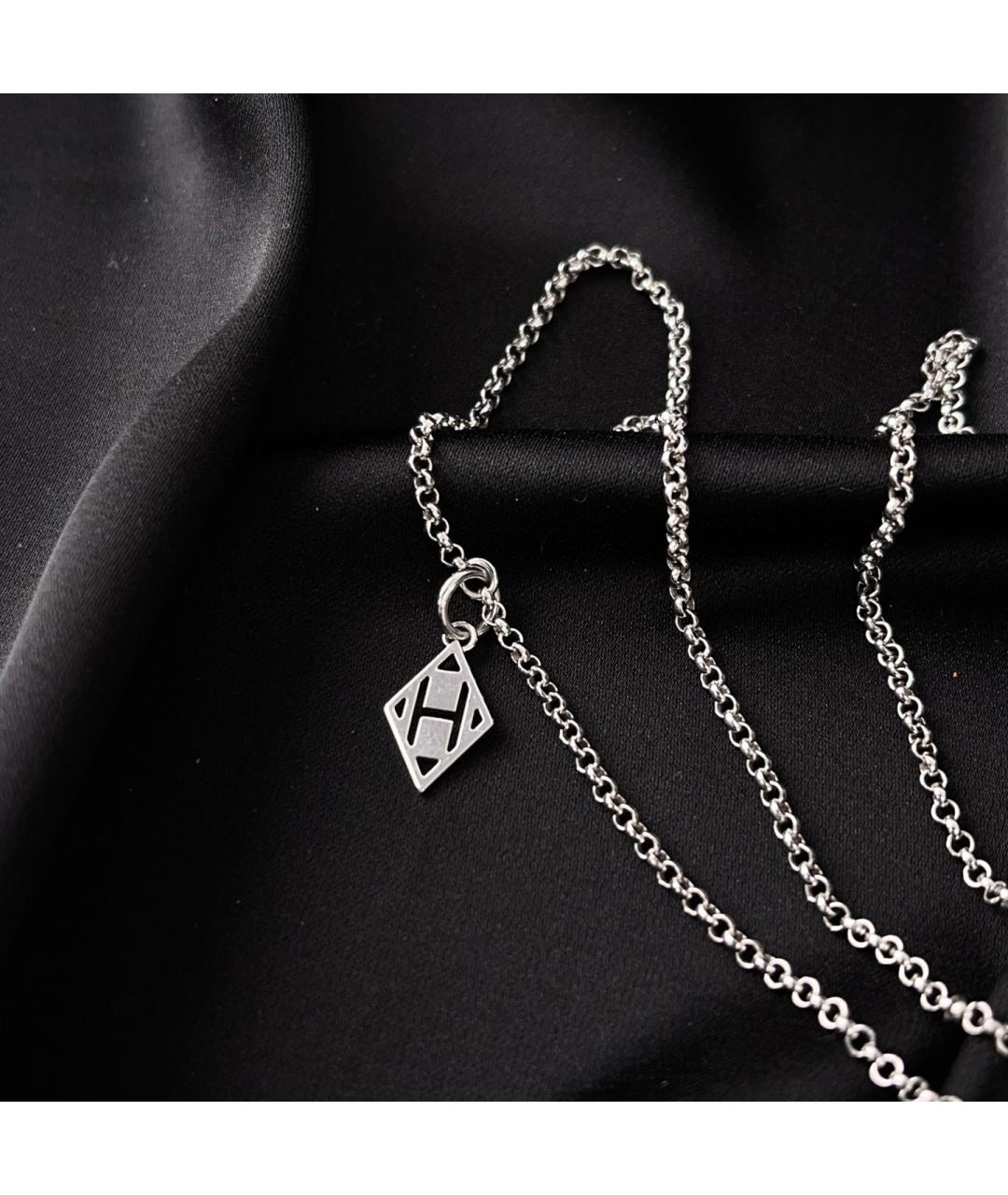 HERMES Серебряное колье из белого золота, фото 9